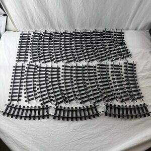 Bachmann Train Track G Gauge Straight & Curved Black Lot Of 23 Used Vintage